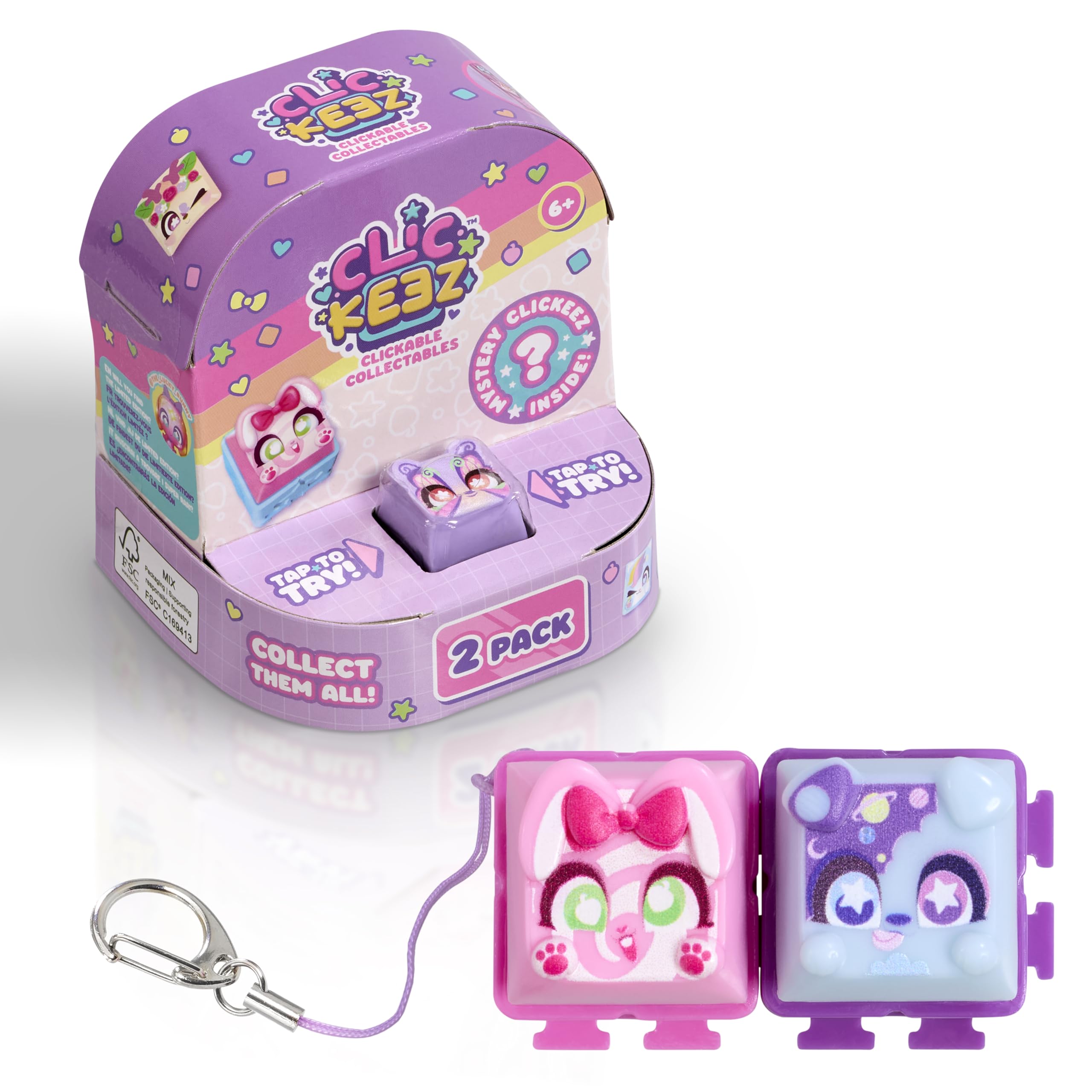 Amazon.co.jp: Clickeez 2個パック | Collectibe キャラクター